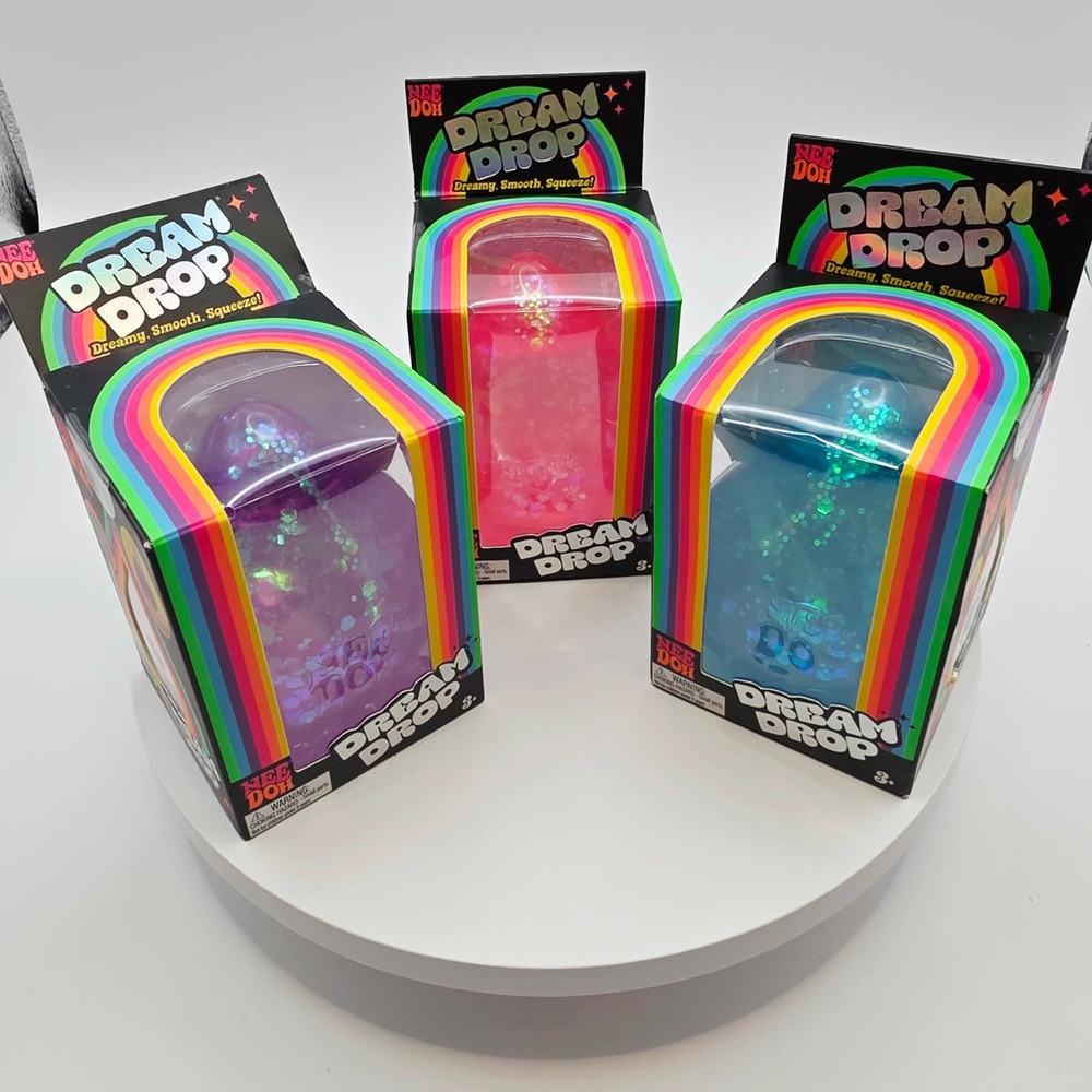 NEW Schylling NeeDoh Dream Drop ✨ Sparkle Gel Sensory Squishy Fidget-1pc purple - Picture 4 of 4